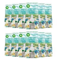 12 x Air Wick Plug In Liquid Electrical Freshener Refill Fresh Spring Oasis 19ml