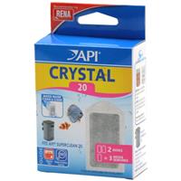 API Crystal 20 Filter Cartridges 2-Pack SuperClean 20 | Aquarium & Fish Supplies