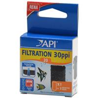 API Foam 20 Filter Media Filtration 30ppi 1-pack for SuperClean 20 Rena
