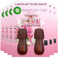 12 x Air Wick Essential Mist Refill Peony & Jasmine Fragrant Mist Diffuser 20ml