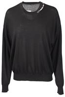 ALEXANDER WANG BLACK WOOL SWEATER MEDIUM - M Regular