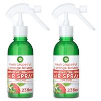 2 x Air Wick Air Freshener Spray Fresh Grapefruit & Orange Blossom 237ml