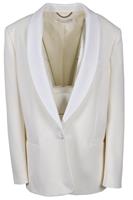 STELLA MCCARTNEY IVORY WOOL BLAZER IT 44 UK 12 - L Regular