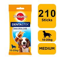 210 Pedigree Dentastix Daily Dental Sticks Dog Treats Medium Dog Chews