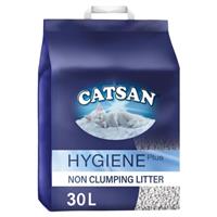 30L Catsan Hygiene Non Clumping Cat Litter 30 Litres Odour Control Kitten Litter