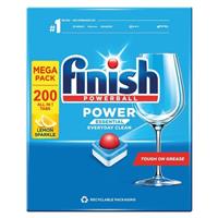 Finish Power Essential Dishwasher Tablets | Lemon | 200 Tabs