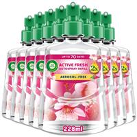 8 x Air Wick Cherry Blossom & Raspberry Active Fresh Single Refill