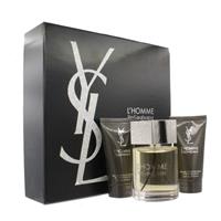 YSL L'Homme 100ml Eau De Toilette Gift Set Shower Gel After Shave Balm For Him