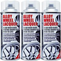3x E-Tech Clear Car Alloy Wheel Lacquer Chip Resistant Wheel Refurbish 400ml +M