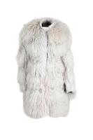 CHLO BLUE CRYSTAL AND SHEARLING COAT FR 36 UK 8 - S Regular