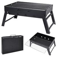 Portable Folding BBQ Grill Small Charcoal Barbecue Camping Travel Garden Picnic