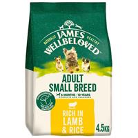 4.5kg James Wellbeloved Small Breed Adult Dry Dog Food Rich in Lamb & Rice