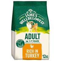 12kg James Wellbeloved 17 Years Adult Dry Cat Food Complete & Balanced Turkey