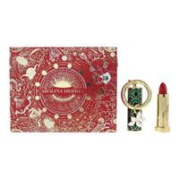 Carolina Herrera Fabulous Kiss Satin Red 310 Lipstick 3.5g, Case + Charm