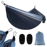Travel Hammock for Camping 210T Nylon Portable Hanging Swing Backpacking Bed