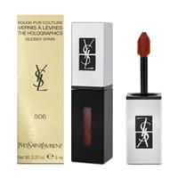 YSL Liquid Lipstick Stain Rouge Pur Couture Holographics 506 Orange Gaming