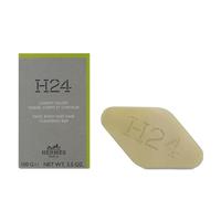 Hermes H24 Cleansing Soap Face Body Hair Cleanser Bar 100g Sweet Almond Oil