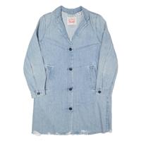 LEVI'S Longline Womens Denim Jacket Blue S - S Regular