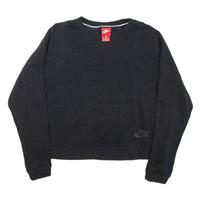 NIKE Womens Sweatshirt Black Crew Neck M - M Regular