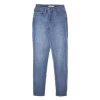 LEVI'S 721 High Rise Womens Jeans Blue Slim Skinny Stone Wash W24 L30