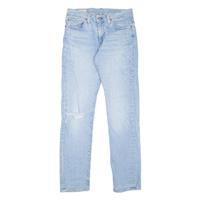 LEVI'S 511 BIG E Jeans Distressed Mens Blue Slim Straight Stone Wash W31 L34