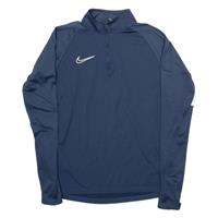 NIKE Training Mens Sweatshirt Blue 1/4 Zip S - S Regular