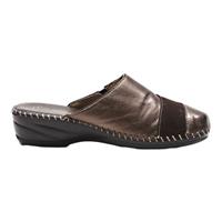 GLAMOURELLA Clog Shoes Brown Leather Womens UK 3