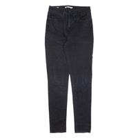 LEVI'S 721 High Rise Womens Jeans Black Slim Skinny W28 L30