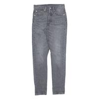 LEVI'S 501S Jeans Womens Grey Skinny Straight Stone Wash W24 L30