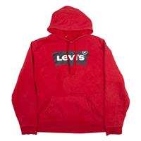 LEVI'S Womens Red Hoodie 2XL - 2XL Regular
