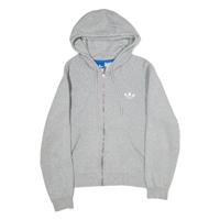 ADIDAS Womens Grey Hoodie Full Zip M - M Regular