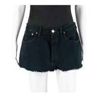 LEVI'S Cut Off Short 501 Womens Straight Skirt Blue Short Denim M - M Regular