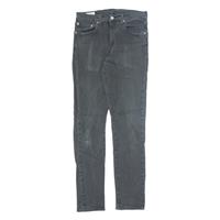 LEVI'S 512 BIG E Jeans Distressed Mens Black Slim Tapered W28 L29
