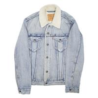 LEVI'S STRAUSS & CO Womens Sherpa Lined Denim Jacket Blue M - M Regular