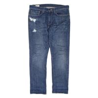 LEVI'S 511 BIG E Jeans Distressed Mens Blue Slim Straight W34 L30