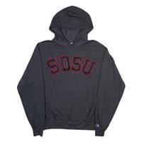 CHAMPION SDSU Mens Grey Hoodie USA M - M Regular