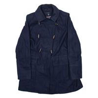 TOMMY HILFIGER Womens Duffle Coat Blue Wool M - M Regular