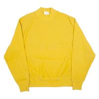 CHAMPION REVERSE WEAVE Mens Sweatshirt Yellow High Neck L - L Regular