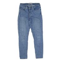 LEVI'S 711 Jeans Blue Denim Slim Skinny Stone Wash Womens W27 L28