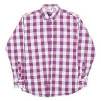 TOMMY HILFIGER Mens Shirt Purple Check Long Sleeve M - M Regular