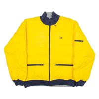 TOMMY HILFIGER Insulated Mens Puffer Jacket Yellow Nylon S - S Regular