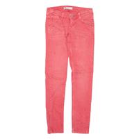LEVI'S Low Rise Womens Trousers Pink Slim Skinny W25 L29
