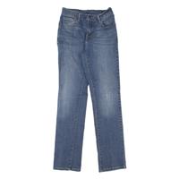 LEVI'S Womens Jeans Blue Regular Straight Stone Wash W24 L32