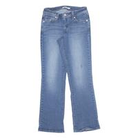 LEVI'S 529 Curvy Womens Jeans Blue Slim Bootcut Denim Stone Wash W27 L32