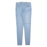 LEVI'S 720 High Rise BIG E Womens Jeans Blue Slim Skinny Stone Wash W30 L32