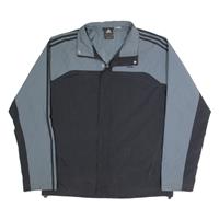 ADIDAS Mens Coach Jacket Grey Colourblock M - M Regular