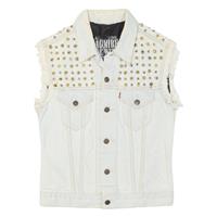 LEVI'S Exquisite Corpse Customised Studded Womens Denim Jacket Blue M - M Regular