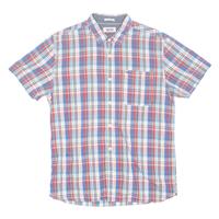 TOMMY HILFIGER Denim Mens Formal Shirt Blue Check L - L Regular