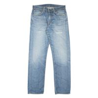 LEVI'S Distressed Mens Jeans Blue Slim Straight Denim Stone Wash W31 L32