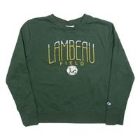 CHAMPION Lambeau Field Womens Sweatshirt Green USA L - L Regular